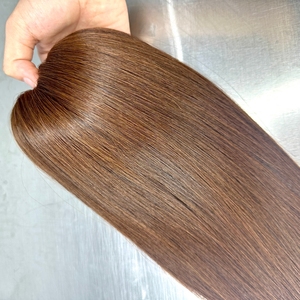 Topper pour femme en cheveux humains Remy de qualité supérieure, 100 % vietnamiens, lisses et soyeux, vente en gros - Product Image 1