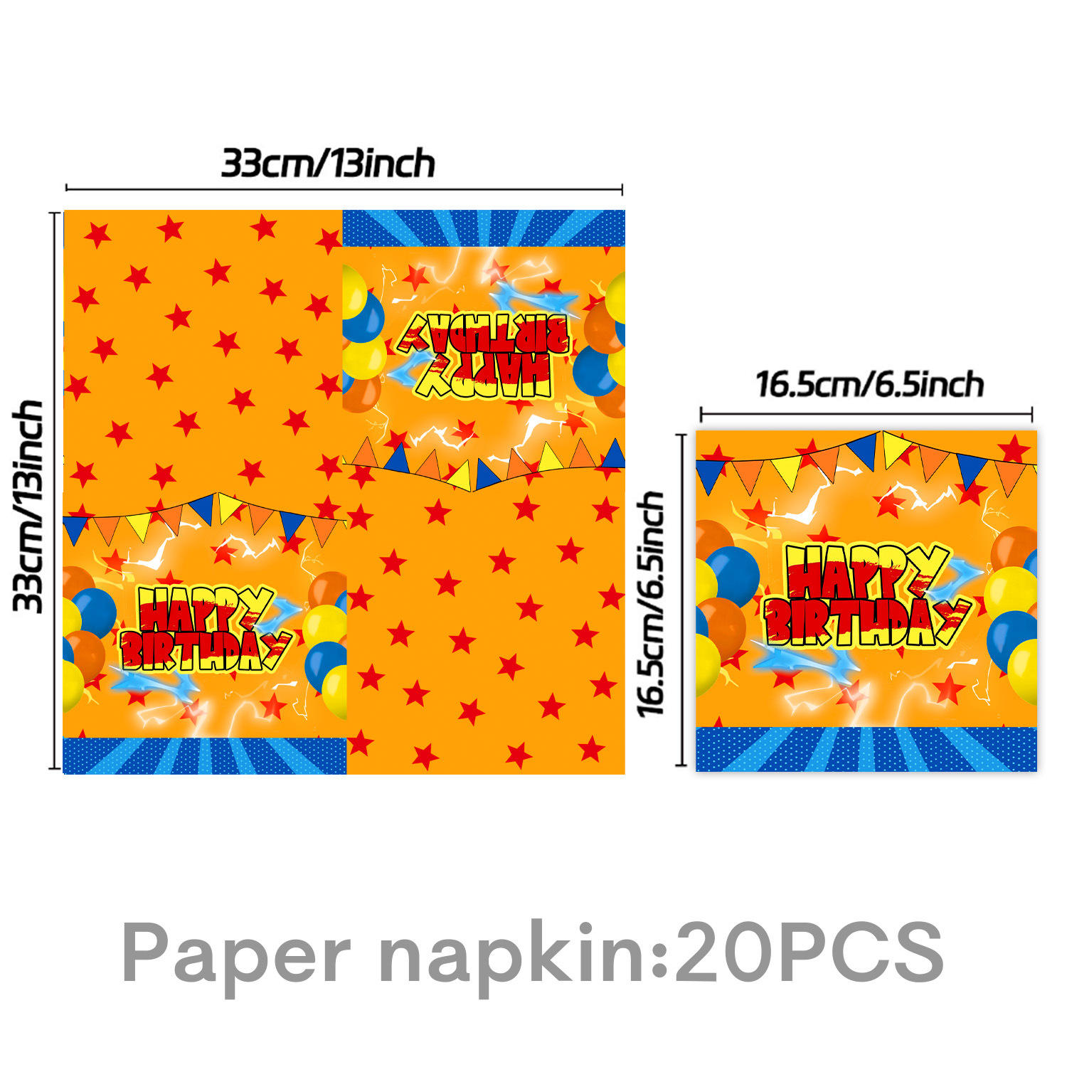 Orange-D: 20pcs paper napkin