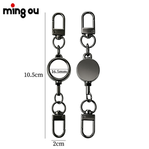 <span class=keywords><strong>Porte</strong></span>-badge rétractable en fil d'acier pour <span class=keywords><strong>infirmière</strong></span>, enseignant, avec logo personnalisé, <span class=keywords><strong>porte</strong></span>-clés rétractable - Product Image 4