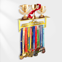 Gymnastique personnalisé patinage sport médaille en métal présentoir mural marathon médaille cintre
