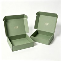 Caja de Cartón Negra Grande para Envíos de Ropa, con Logotipo Personalizado, Biodegradable, Impresa, Corrugada, para Embalaje