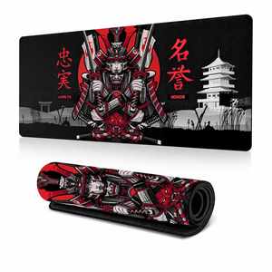 FX Japanese Samurai Mouse Pad Thickened Enlarged Gaming Desk <b>Mat</b> with Stitched Edge Office <b>Computer</b> Accessories OEM/ODM Service - Product Image 1