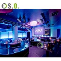 Comptoir de Bar design OEM en acrylique, surface solide, comptoir de bar pour la maison ou le club, table de bar à LED