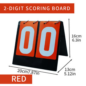 Latest Multi Sports Score Flip Scoreboard with Number Cards Foldable Plastic Portable Desktop <b>Board</b> <b>Black</b> - Product Image 2