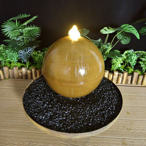 Fontaine en acier corten, moderne et écologique, avec LED, pour <span class=keywords><strong>jardin</strong></span> extérieur, cour et fête. - Product Image 3