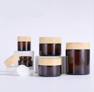 Pot en verre de luxe vide pour crème visage cosmétique 50g 30g 20g avec couvercle doré 50ml, emballage ambré Guangdong - Product Image 6