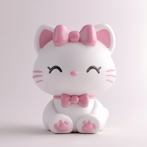 Tùy chỉnh nhà sản xuất ánh sáng ban đêm mèo con Chất lượng cao động vật PVC Vinyl hành động con số - Product Image 3