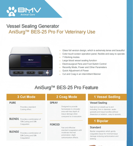 BMV Electrochirurgie 수의학 도기 투열 합자 가위 수술 내시경 양극성 수의학 전기 외과 - Product Image 6