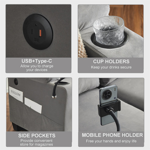 Canapé-lit Queen Loveliving neuf avec fonction de tirage, chargeur USB, support <span class=keywords><strong>pour</strong></span> téléphone portable, matelas amovible et pliable <span class=keywords><strong>pour</strong></span> chambre et appartement - Product Image 3