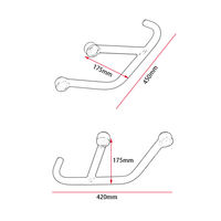Barre de protection avant en acier pour moto, barre transversale surélevée, pare-chocs pour Yamaha, réparation et remplacement