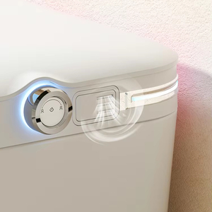 Led màu thông minh một mảnh nhà vệ sinh CHẬU VỆ SINH được xây dựng trong hương thơm bằng giọng nói điều khiển từ xa S-trap thoát nước nhà phòng tắm thiết bị vệ sinh - Product Image 6