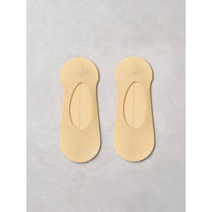 Juego de plantillas de dos puntas de malla femenina beige para deportes y comodidad - Product Image 1