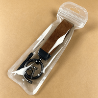 Porte-clés en cuir PU vintage de qualité supérieure, logo personnalisé en relief, porte-clés à changement de couleur, accessoire élégant pour clés de voiture