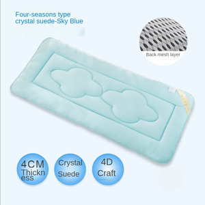 Protector de colchón para cuna impermeable, cubierta de cama para acampar, viajes, bambú, 60x120, almohadillas plegables 95X65, colchones para bebés - Product Image 3