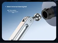 Support de téléphone magnétique universel pliable en alliage d'aluminium à bras long réglable, rotatif à 360 degrés, pour console de voiture, modèle 2025, le plus vendu