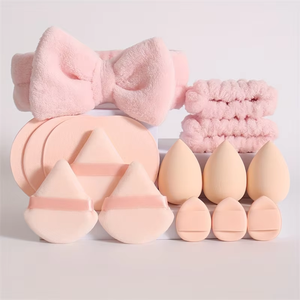Ventas calientes Pink Velour Makeup Puff Herramientas de belleza para cosméticos faciales Polvo suelto Puff con logotipo privado personalizado - Product Image 6