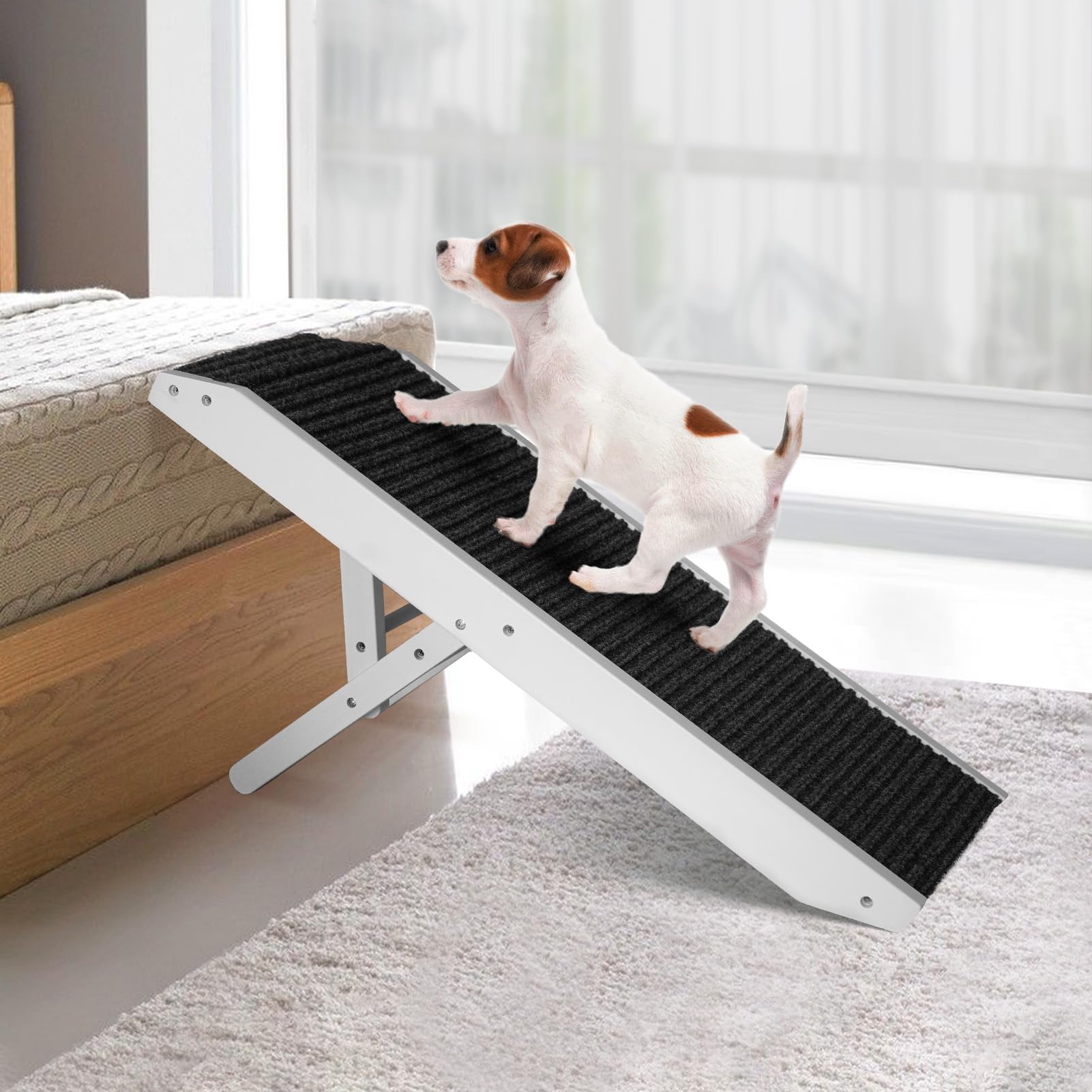 Faltbare Holz-Rampe fr Hunde und Katzen  vielseitig und modern