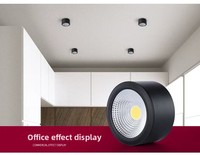 Plafonnier LED encastré COB 7W, spot en aluminium au design moderne, IP33, haute luminosité pour la maison et le bureau
