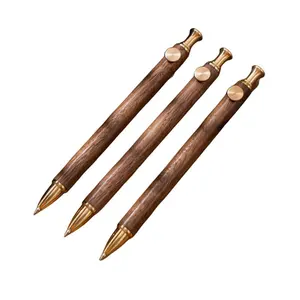 Новые стили, деревянная ручка с подставкой из латуни и ручки