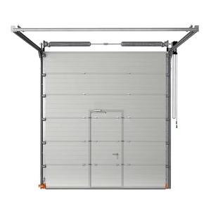 Porte Sezionali Scorrevoli Industriali, Porte da Garage Automatiche Pieghevoli a Soffitto, Porte in Acciaio Isolate con Sezioni Pieghevoli - Product Image 5