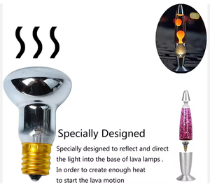 Bombillas Incandescentes de Alta Calidad para Lámparas de Lava R39, 25W 30W E14 E17, Bombillas de Filamento de Tungsteno, Bombillas R39 - Product Image 5