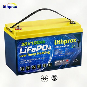 Batterie 36V 100AH Grade 6000 Lithium à décharge profonde avec BMS intelligent, Bus CAN, Terminal CE RoHS IP67, OEM ODM LAF36100 Lifepo4 pour VR, Garantie 10 ans - Product Image 1