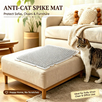 Tapis anti-griffures pour chat en PET écologique, à picots souples transparents, sans danger pour les meubles, protection de canapé, taille personnalisable, accessoires d'intérieur