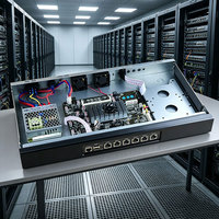 Hardware para Rack, Servidor Doméstico X86, 6 Puertos Gigabit LAN, 6*Rj45 Gbe LAN, Pfsense, Opnsense, J6412, Mini PC Industrial sin Ventilador, Firewall