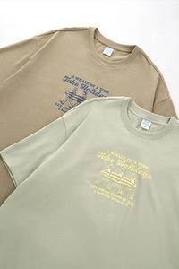 Men Round Neck Short Sleeve T Shirt 2026 Summer New Arrival American Street Style Vacation <b>Surf</b> <b>Printed</b> Casual Oversized Tee - Product Image 2