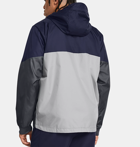 Chándal de jogging <span class=keywords><strong>para</strong></span> <span class=keywords><strong>hombre</strong></span> de corte regular personalizado, conjunto de 2 piezas de etiqueta privada, ropa deportiva cortavientos de tela de nailon transpirable - Product Image 6