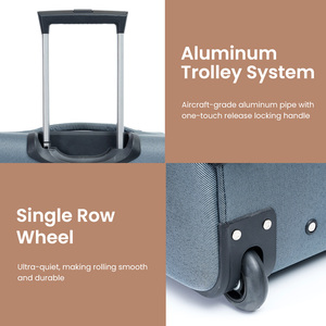 Custom Large Capacity Oxford <strong>Luggage</strong> <strong>Set</strong> Unisex Lightweight Anti Crack Travel <strong>Luggage</strong> <strong>Sets</strong> 3 Pcs