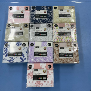 Nhà máy giải phóng mặt bằng giá rẻ tấm ga trải giường 6 mảnh sẵn sàng để tàu 100% tấm ga trải giường Polyester thiết lập trong kho - Product Image 2