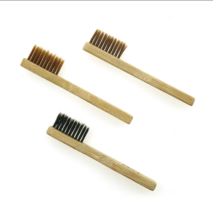 Mini Größe 8cm Holzgriff Bambus Zahnbürste Mehrzweck-Familien packung Haustier bürste für Reisen mit Hunden Katzen - Product Image 3