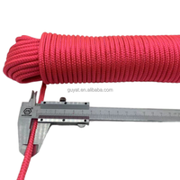 Cordon tressé en diamant, corde tressée en poly résistante pour corde à linge, camping, tente, mât de drapeau, arboriste, palan, poulie