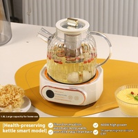 Petit bureau santé Pot plein verre bouilloire électrique contrôle de la température multifonctionnel ménage ébullition théière fleur conception
