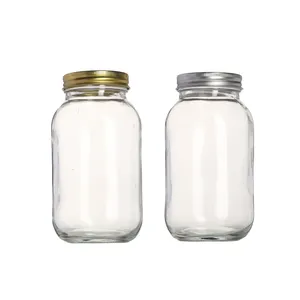 350ml 500ml 750ml 1000ml Frasco conservero de vidrio para alimentos canned jar supplier Glass Jar factory