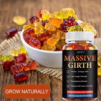 Vente en gros de 60 gommes aphrodisiaques personnalisables, extrait de racine de maca, suppléments à base de plantes pour épaissir et augmenter la circonférence, booster d'énergie