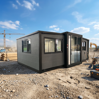 Maison modulaire moderne facile à construire de 20/40 pieds, étanche, extensible, préfabriquée, entièrement meublée, maison miniature