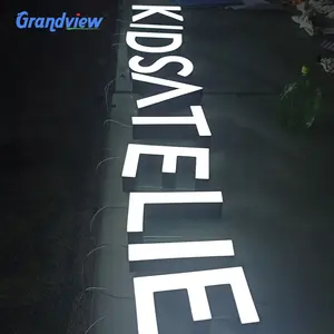 Lettres métalliques personnalisées à led, logo 3d, utilisé en acrylique, enseignes lumineuses