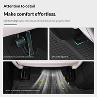Tapis de sol de voiture OLIVER TPE spécifiques au Tesla Model 3, design intérieur complet, sur mesure, imperméables, résistants à l'usure et antidérapants