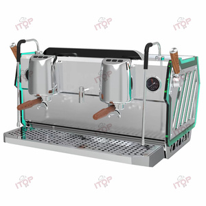 Machine à café expresso commerciale 2 groupes Expresso italien Fabricant personnalisé avec <span class=keywords><strong>prix</strong></span> Entièrement automatique Machines à café italiennes - Product Image 3