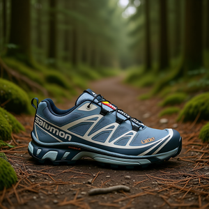 Zapatos de Senderismo Salomon Glide Max Tr para Hombre, Color Azul Perla, Parte Superior de Malla Transpirable, Suela de Goma, Entresuela de EVA - Product Image 2