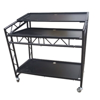 Meilleur rapide ensemble portable pliable réglable d'éclairage d'événement dj filer équipement de mélange table de bureau avec des lumières