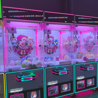 Machine à griffes humaine colorée pour bébés, avec distributeur de pièces, pour la remise de peluches et de prix, jeux d'arcade à prix compétitif