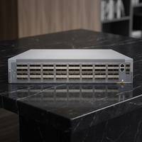 Switch jaringan yang sangat baik QFX5210-64C-AFO2, switch serat optik 100G, 64 port QSFP+QSFP28, switch jaringan modular L3