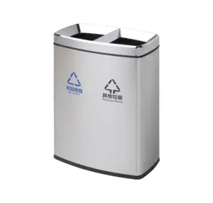 Abfall trennung Mülleimer Recycling Abfall behälter Mülleimer mit zwei Fächern