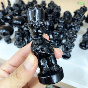 Venta caliente obsidiana <span class=keywords><strong>Los</strong></span> Simpsons <span class=keywords><strong>película</strong></span> tallada a mano obsidiana Marvel personajes tallados para regalos - Product Image 4