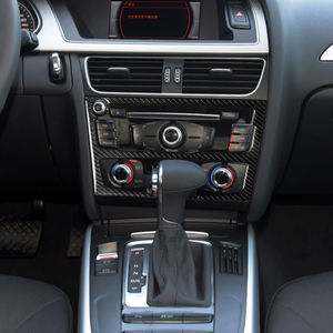 <span class=keywords><strong>Audi</strong></span> <span class=keywords><strong>Q5</strong></span>/A4L/A5 Accesorio de ajuste <span class=keywords><strong>interior</strong></span> Etiqueta engomada del coche de fibra de carbono Panel de control central Material de fibra de carbono real - Product Image 6