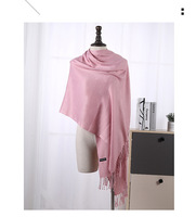200*70cm femmes hiver doux cachemire écharpe dames écharpes châles élégant chaud personnalisé plaine gland Pashmina écharpe cyclisme banane