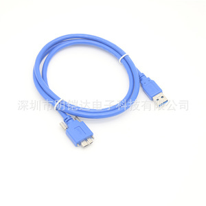 สายดาต้า USB 3.0 เป็น Micro B สีน้ำเงิน ความเร็วสูง สำหรับใช้งานในอุตสาหกรรม - Product Image 4